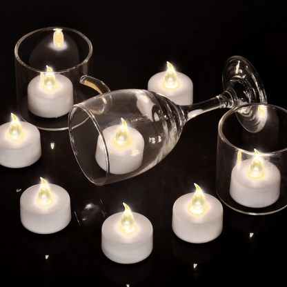 Battery Operated LED Tea Lights With Remote Control