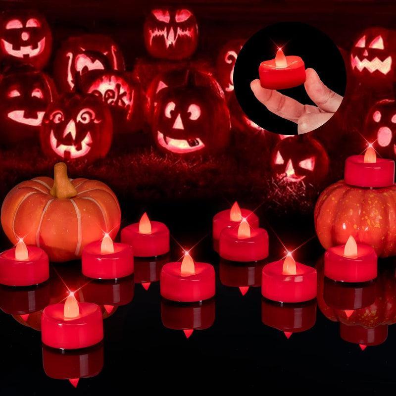 Battery Operated Halloween Candles – Flameless Glow-Solar Wind LED Chime