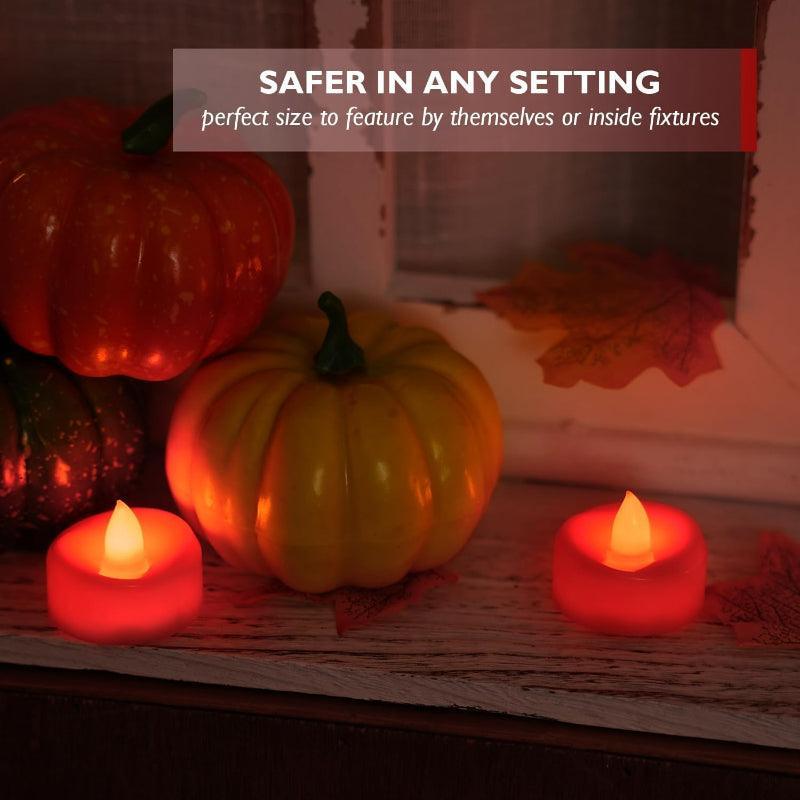 Battery Operated Halloween Candles – Flameless Glow-Solar Wind LED Chime