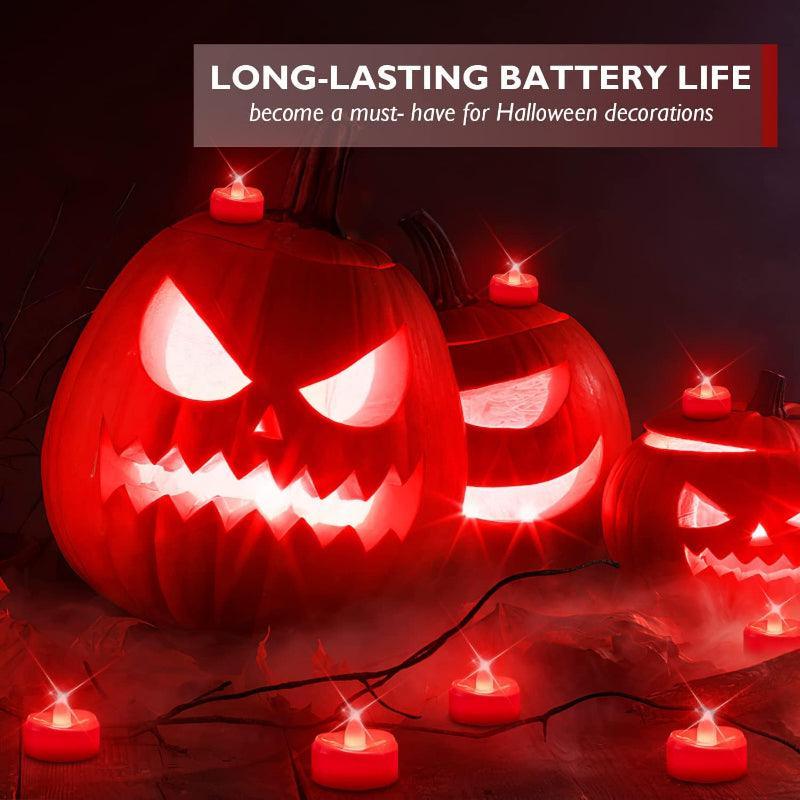 Battery Operated Halloween Candles – Flameless Glow-Solar Wind LED Chime
