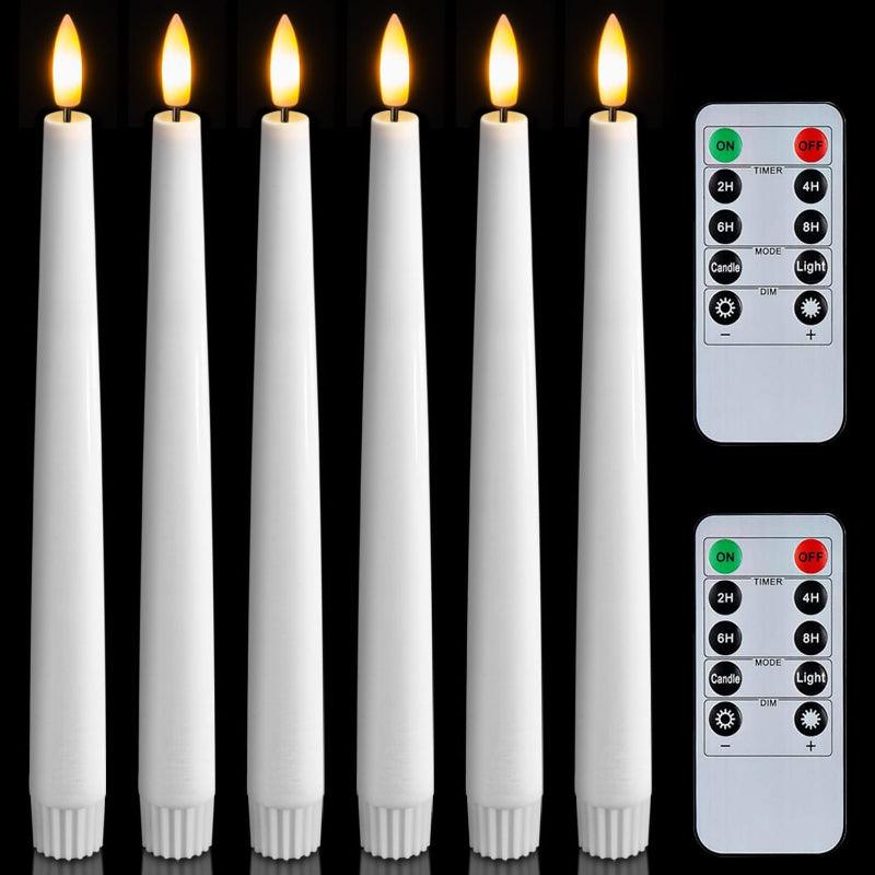 Battery Operated Taper Candles – Elegant Bedroom Ambiance-Solar Wind LED Chime