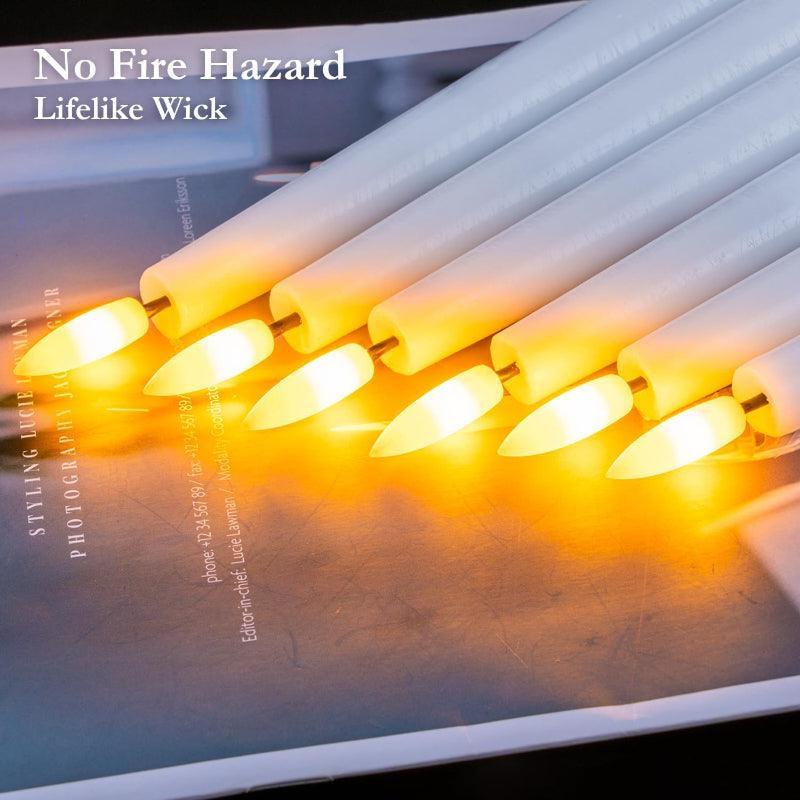Battery Operated Taper Candles – Elegant Bedroom Ambiance-Solar Wind LED Chime