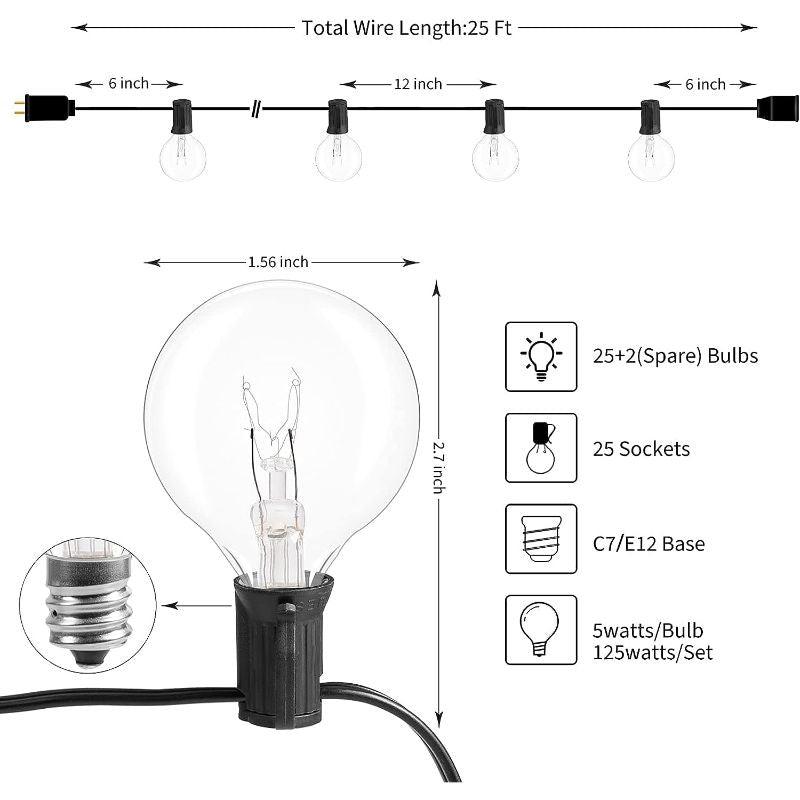 LED Outdoor String Lights – Waterproof and Shatterproof Design-Solar Wind LED Chime