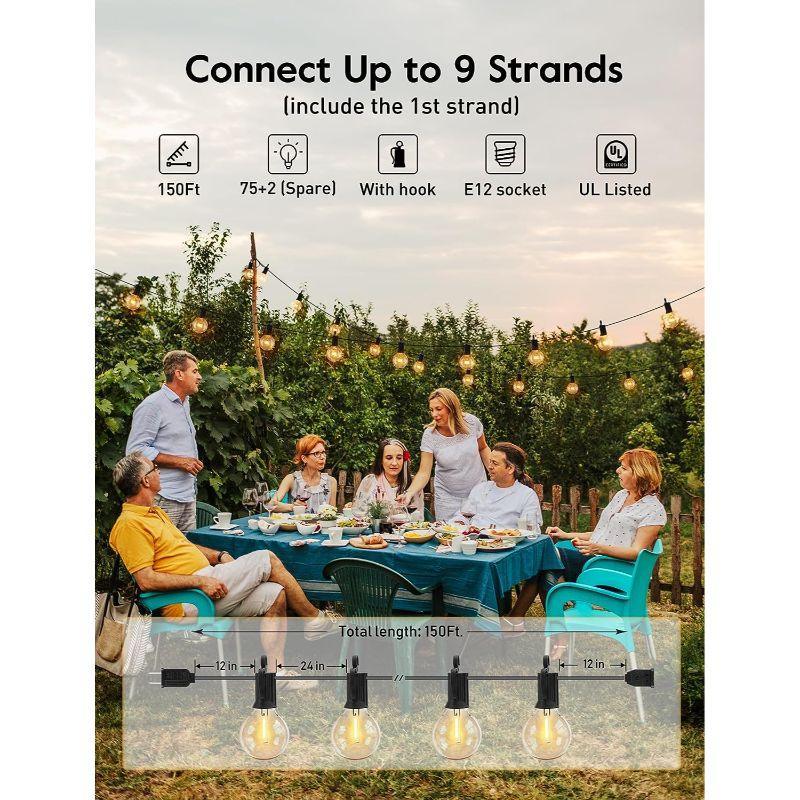 LED Outdoor String Lights – Waterproof and Shatterproof Design-Solar Wind LED Chime