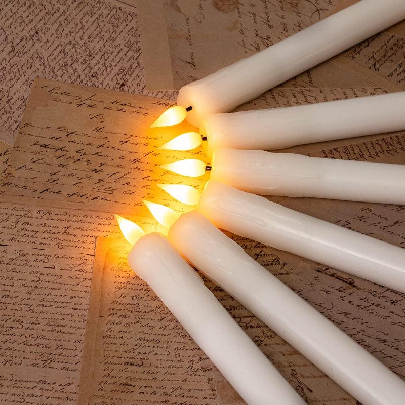 Fireplace Candlesticks – Elegant Christmas Halloween Decor-Solar Wind LED Chime