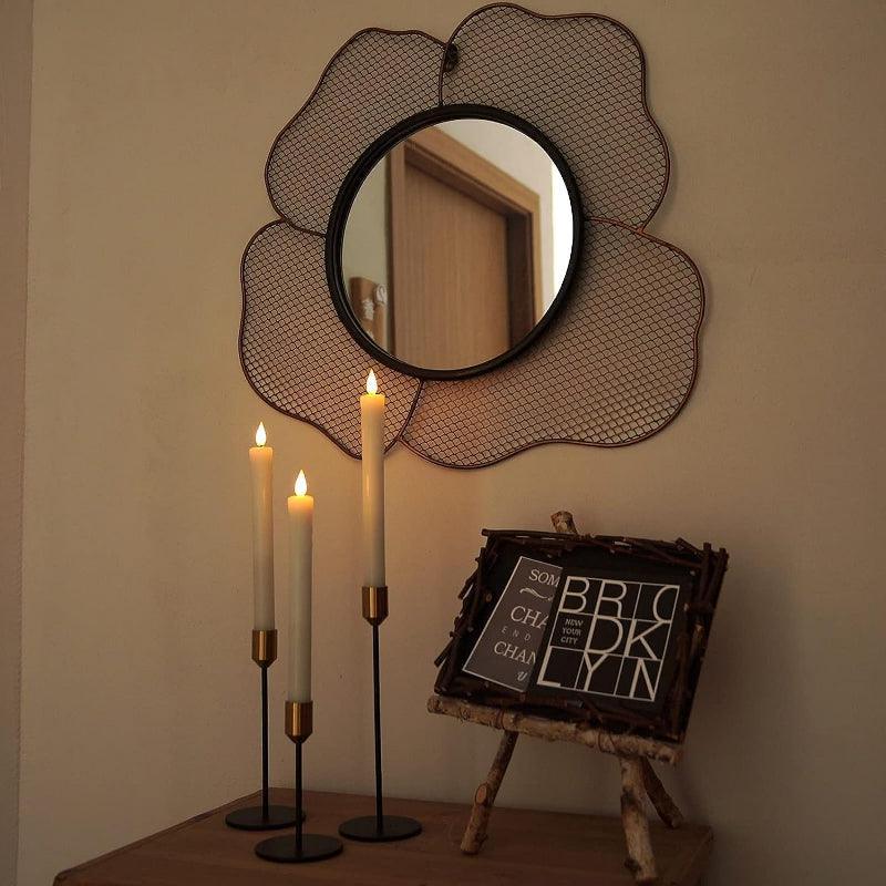 Fireplace Candlesticks – Elegant Christmas Halloween Decor-Solar Wind LED Chime