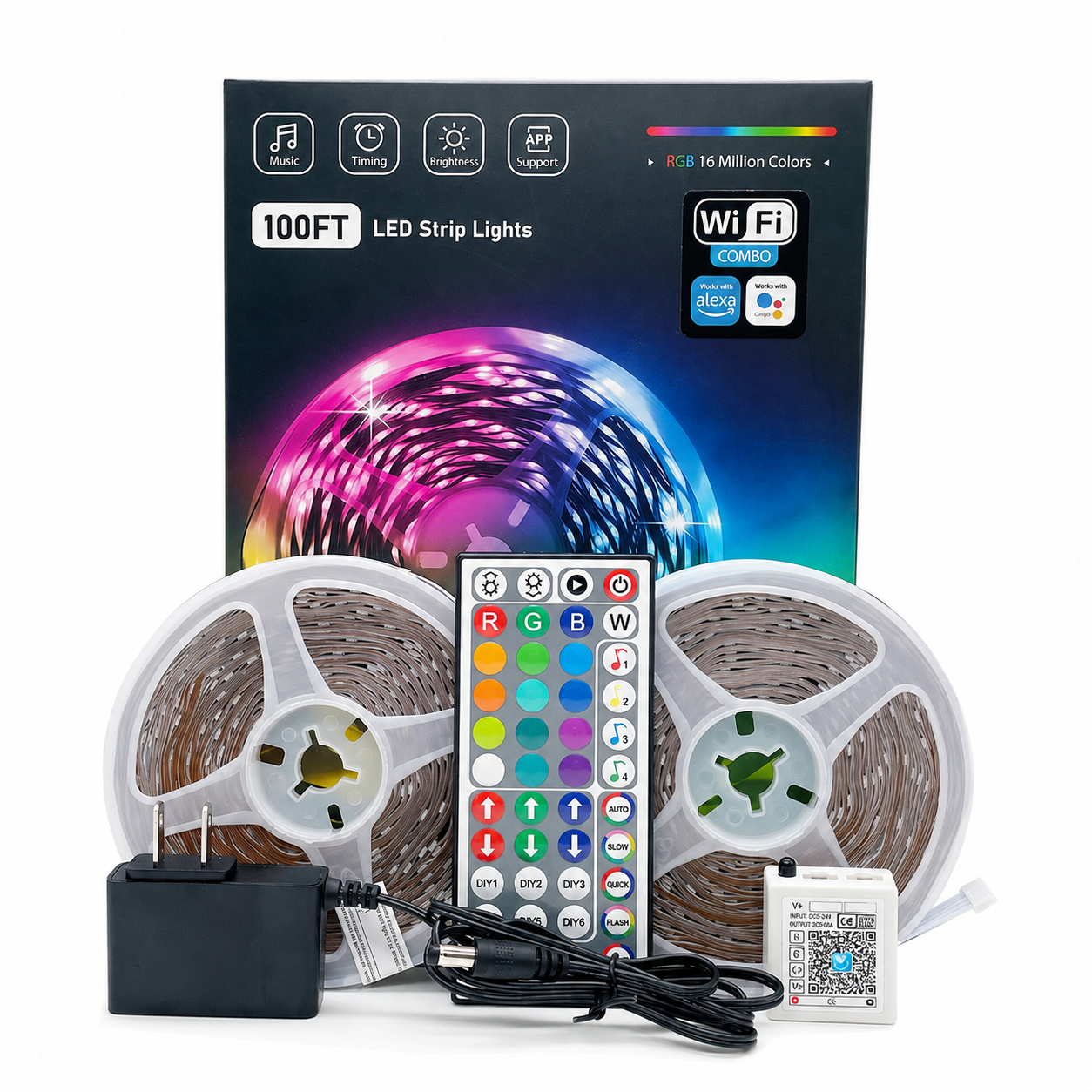 WiFi LED Strip Lights For Ambient Room Lighting