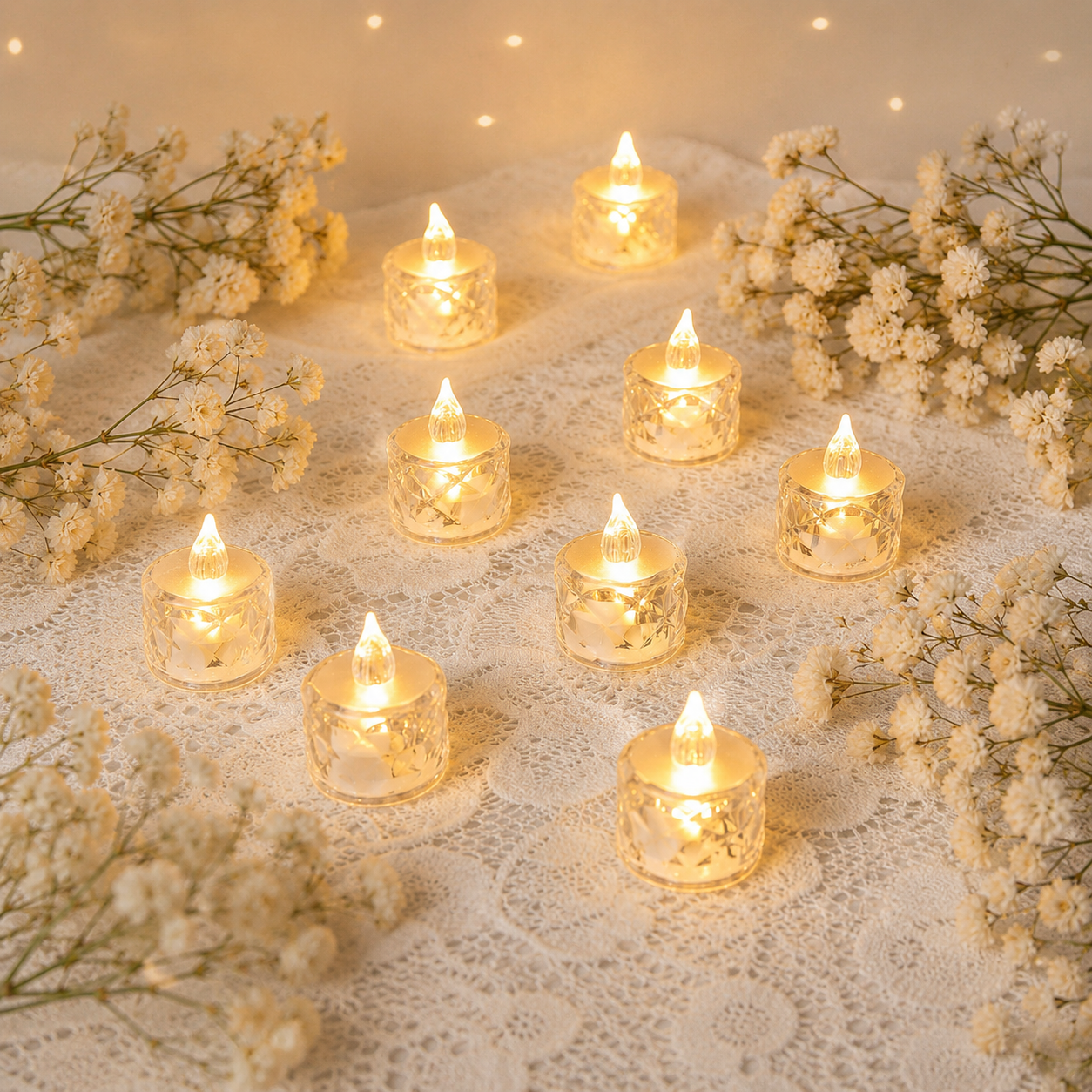 Flameless LED Tea Light Candles For Room Decor