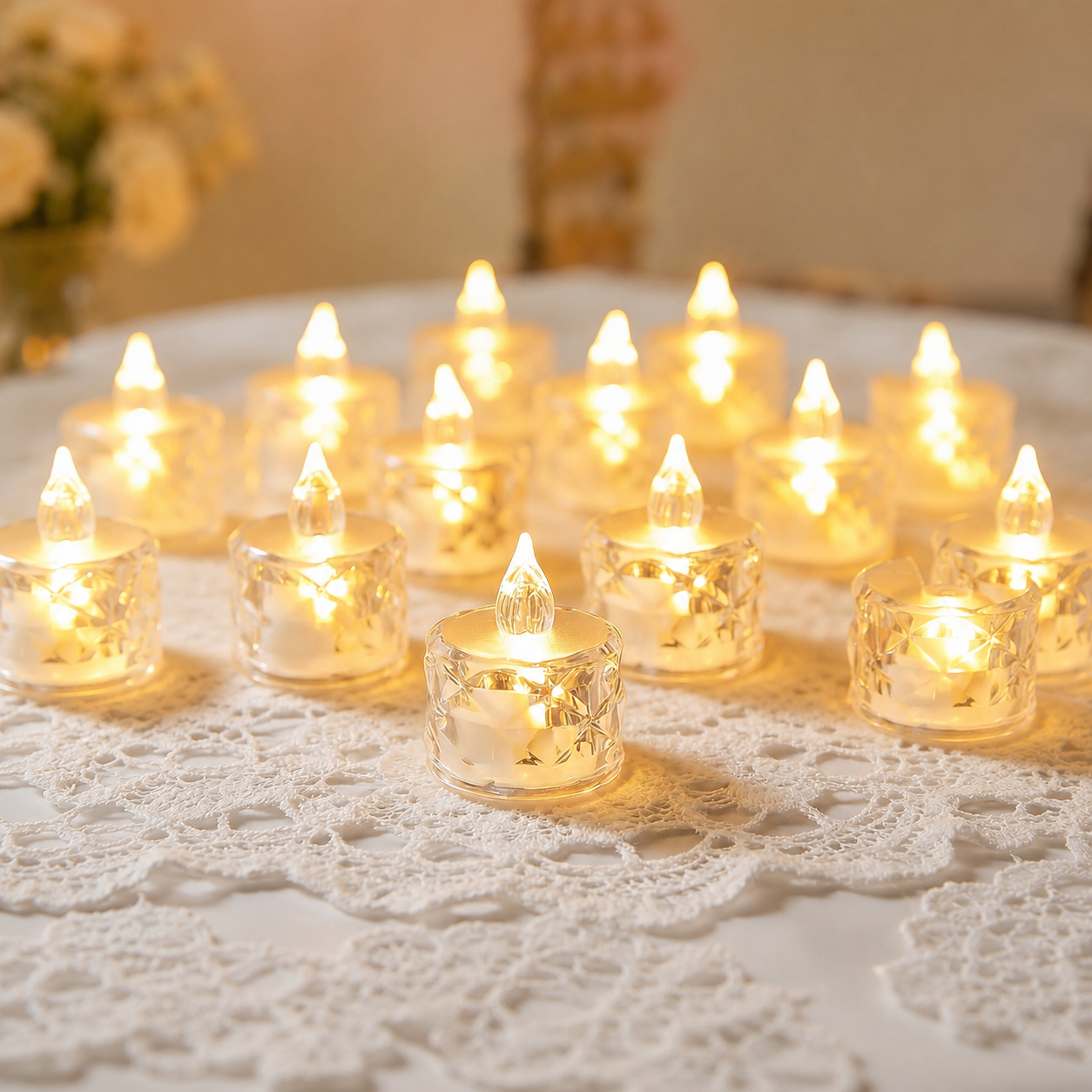 Flameless LED Tea Light Candles For Room Decor