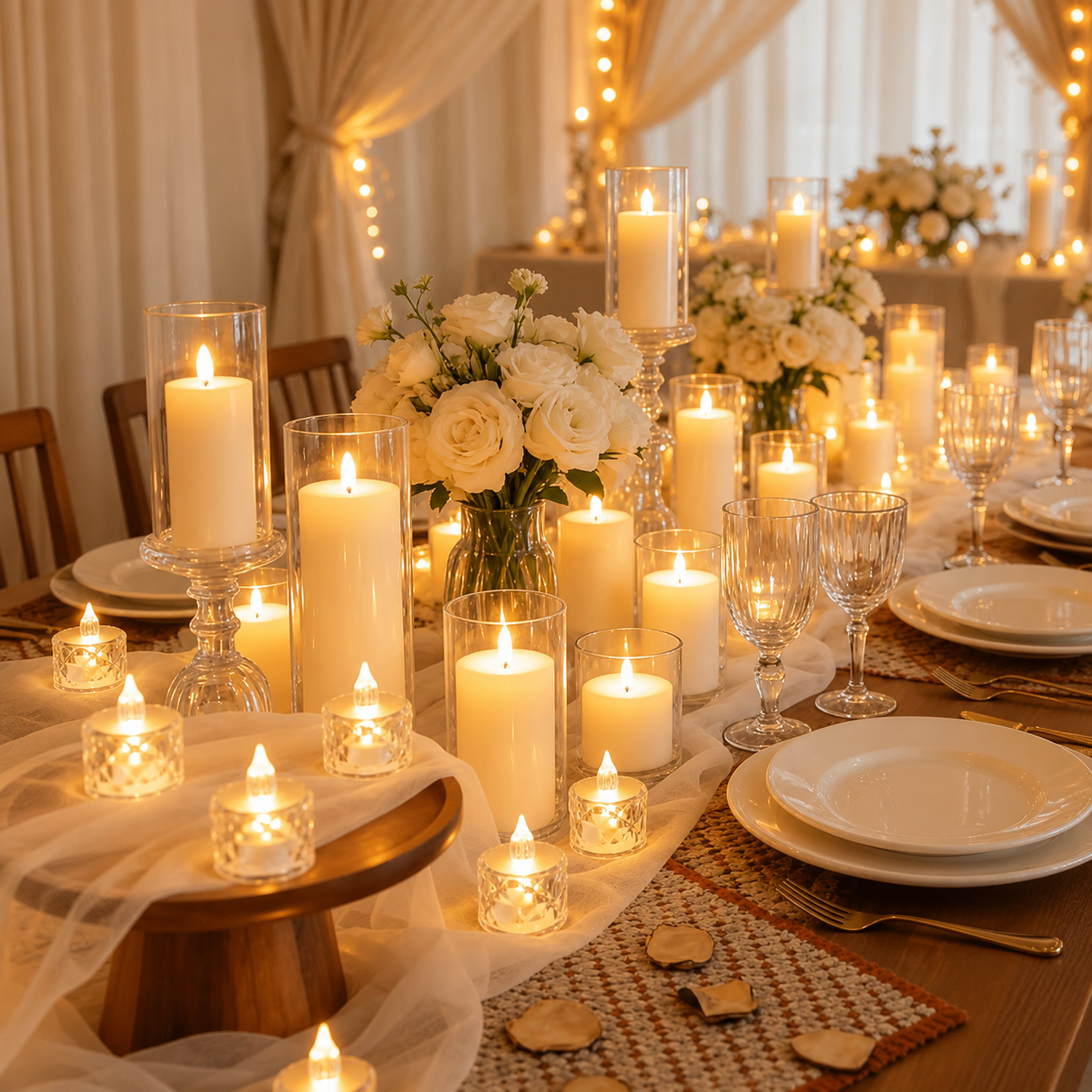 Flameless LED Tea Light Candles For Room Decor