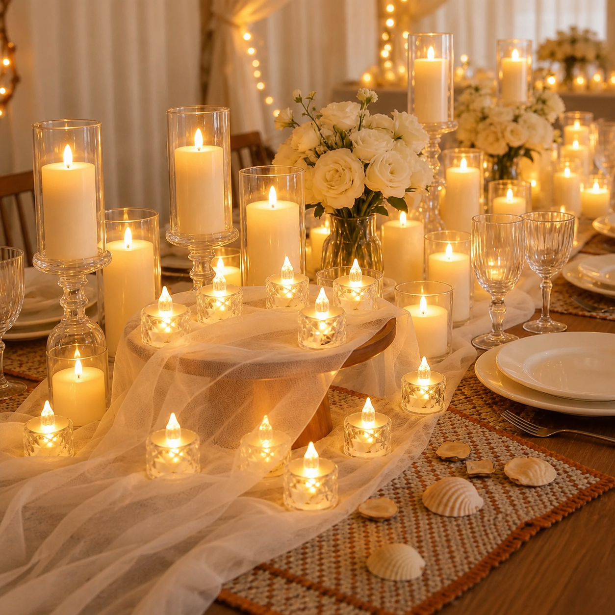 Flameless LED Tea Light Candles For Room Decor