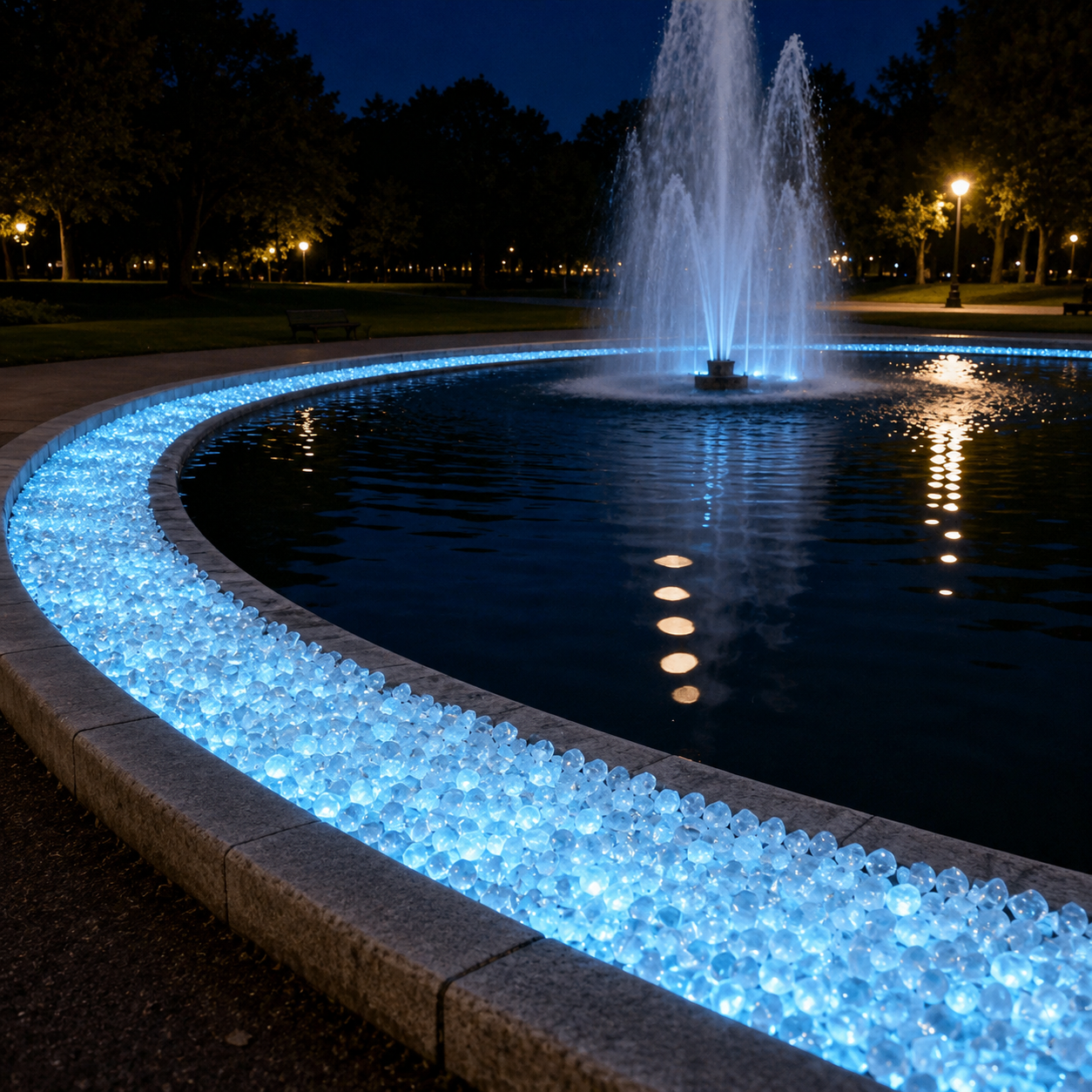 Waterproof Glow Stones For Backyard Lawn And Fish Tank