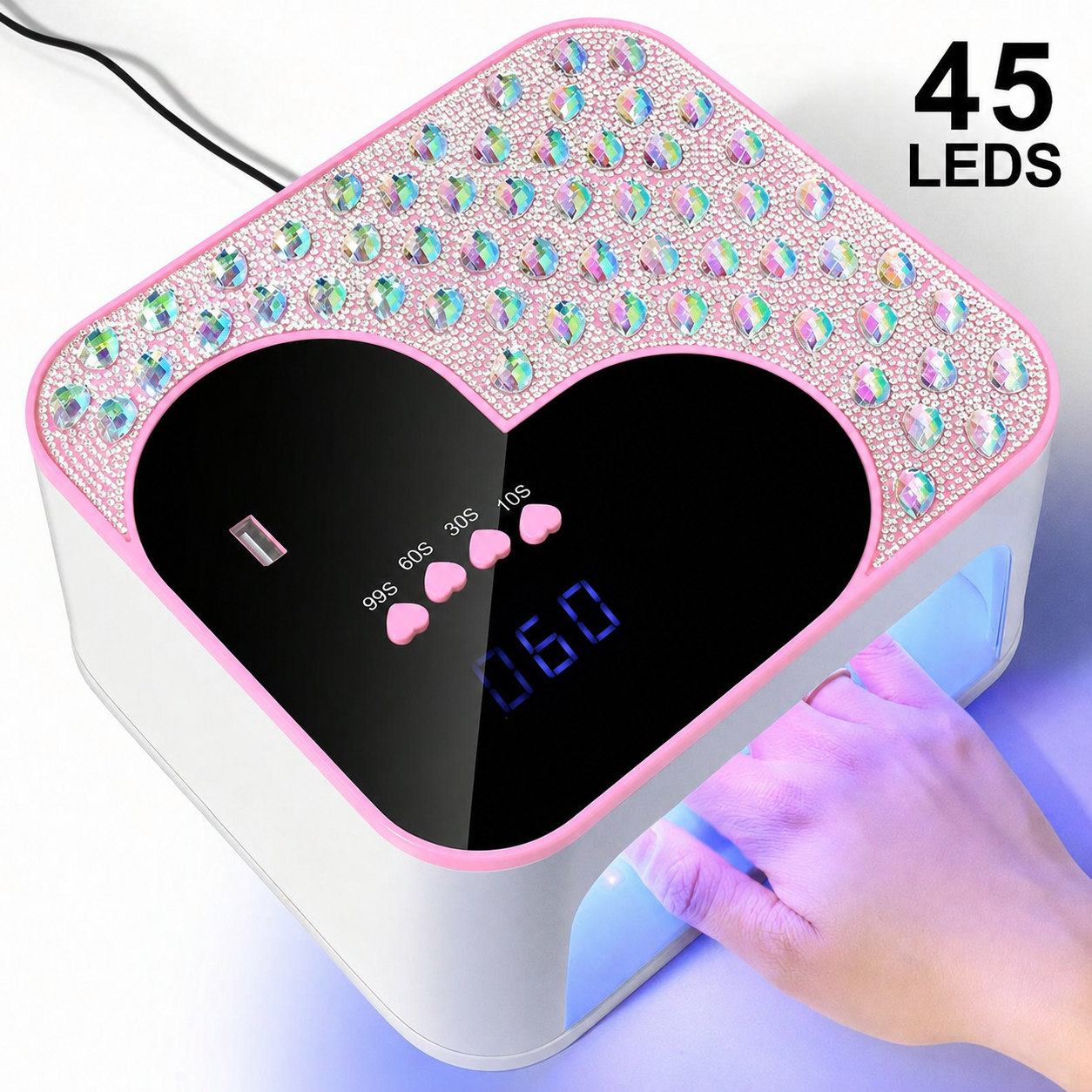 LED Sparkling Nail Curing Lamp With USB Port