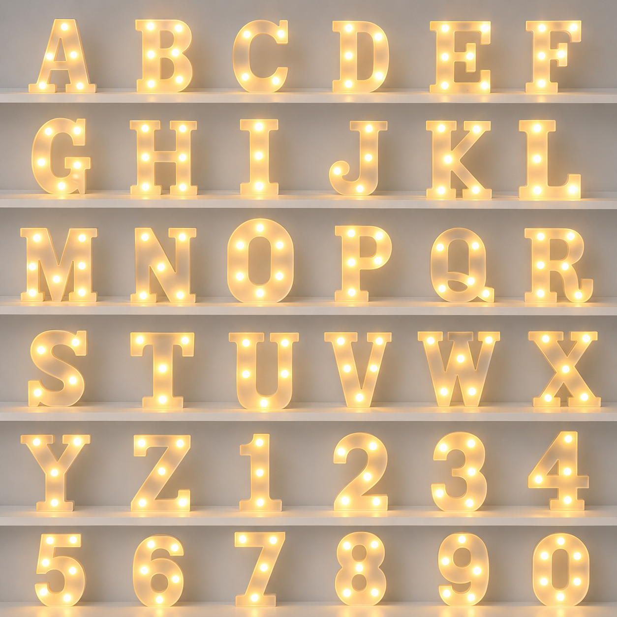 Illuminated English Letter Lamp For Parties And Weddings