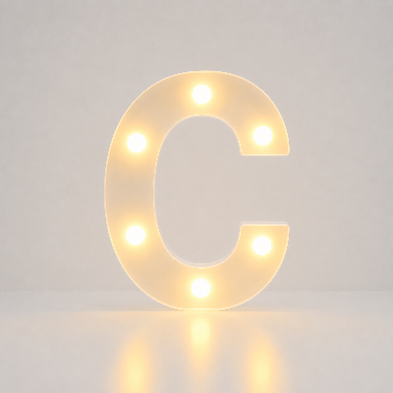 Illuminated English Letter Lamp For Parties And Weddings
