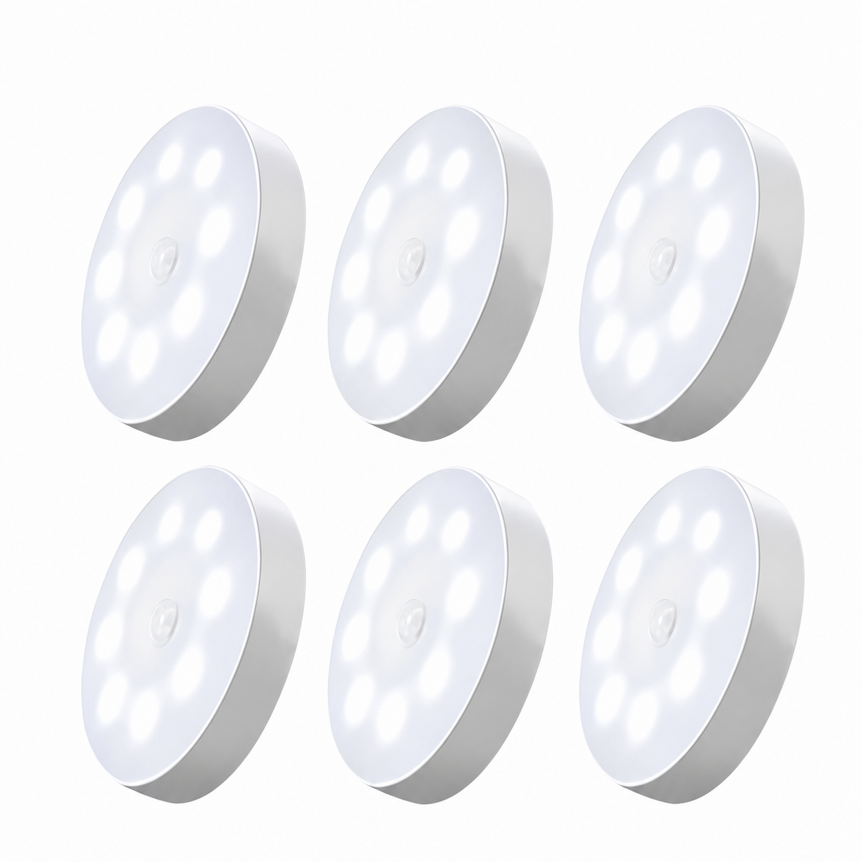 LED Sensor Battery Operated Cabinet Night Lights With Auto Switch 