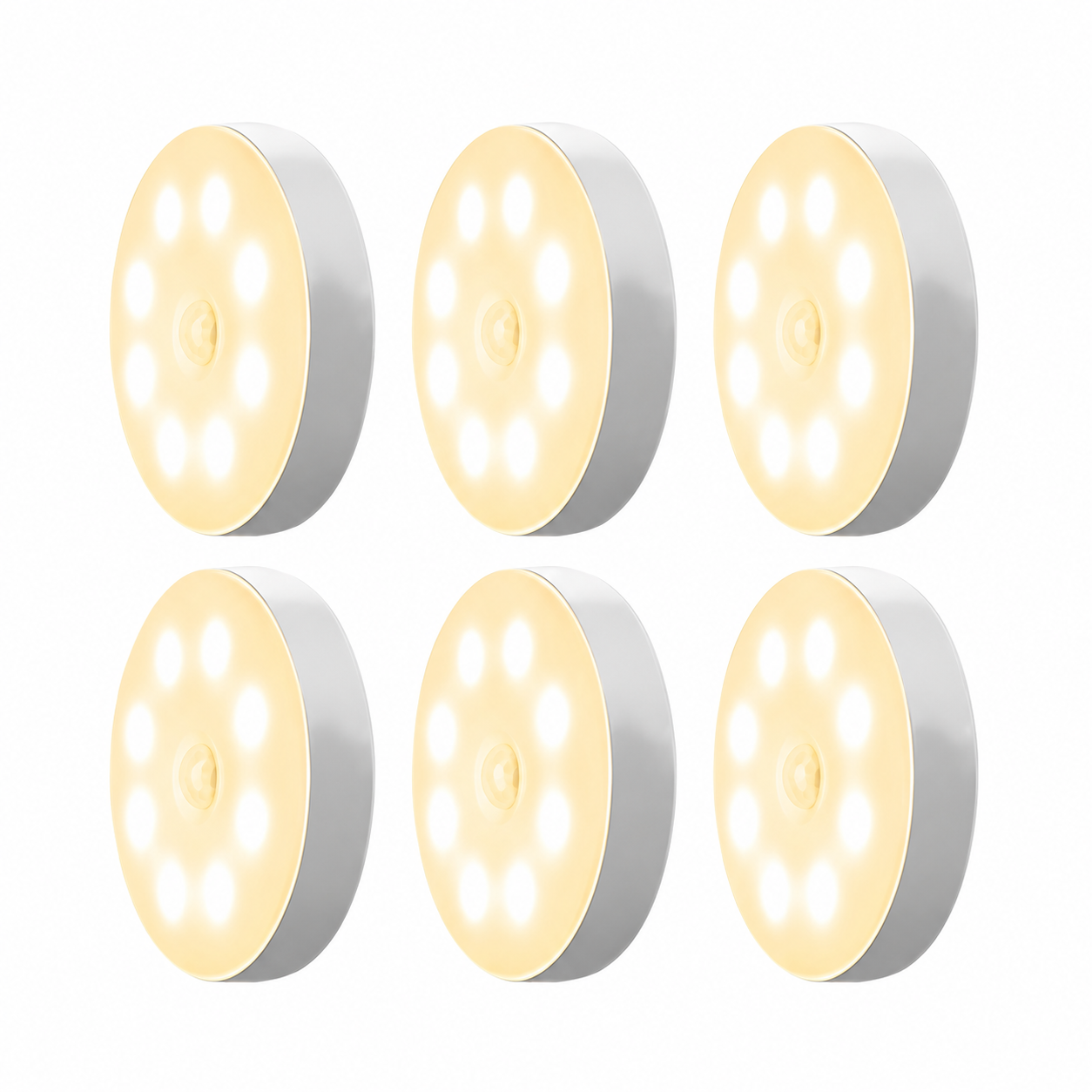LED Sensor Battery Operated Cabinet Night Lights With Auto Switch 