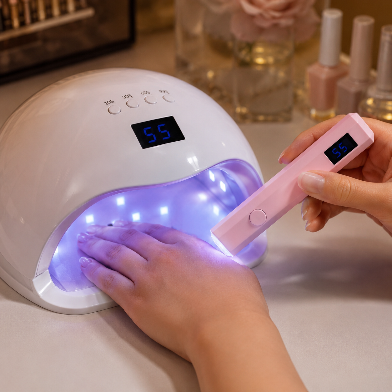 Mini Portable Nail Gel Curing Lamp For Manicure