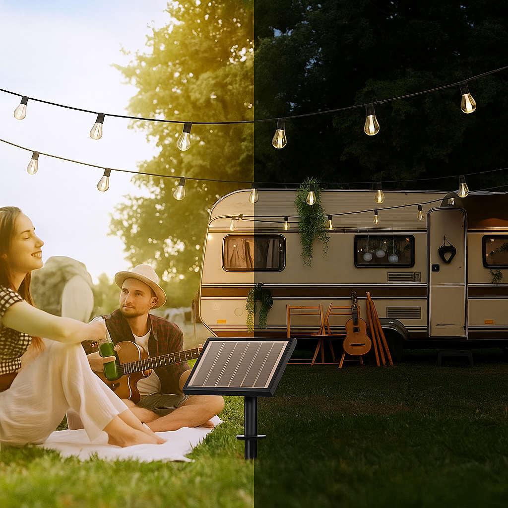 Solar Patio String Lights-Solar Wind LED Chime