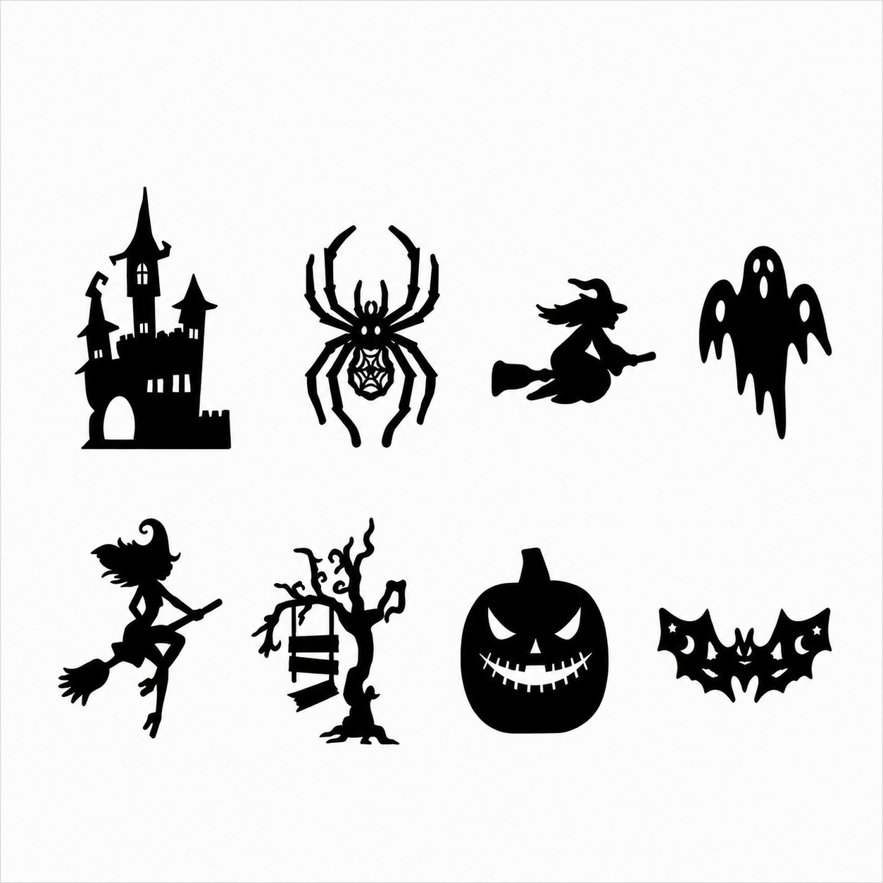 3D LED Halloween Wall Decor Lights With Glowing LED Silhouette Decorations