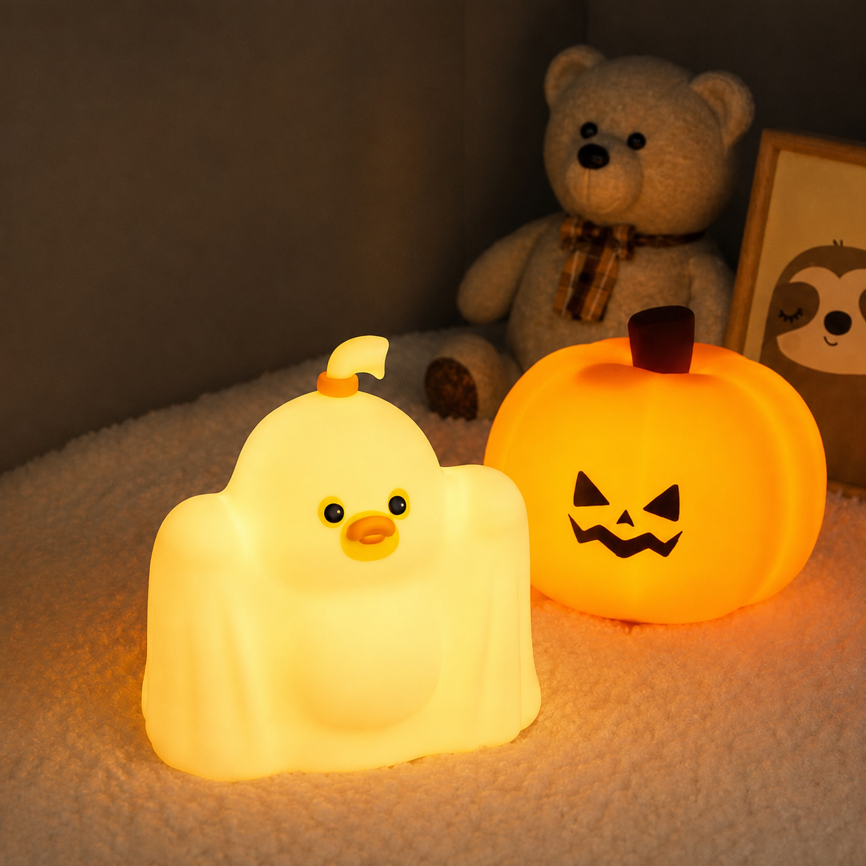 Halloween Themed LED Lantern Dimmable Rechargeable Touch Mood Light