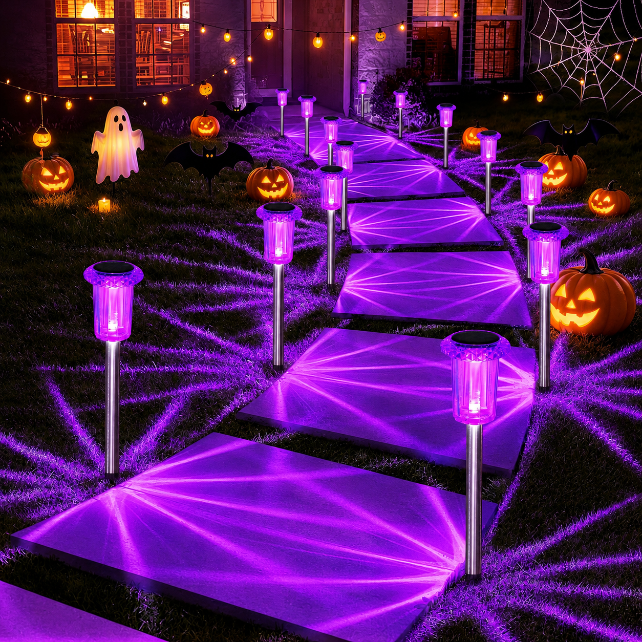 Outdoor Solar Halloween Garden Lights for Pathway and Lawn Decor