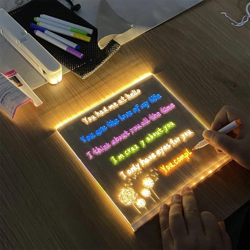LED Note Board – Fun and Interactive Writing Tool-Solar Wind LED Chime