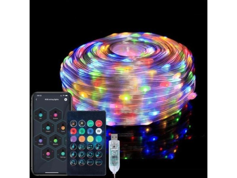 RGB LED Strip Lights - Music Sync Bluetooth Smart Decoration-Solar Wind LED Chime