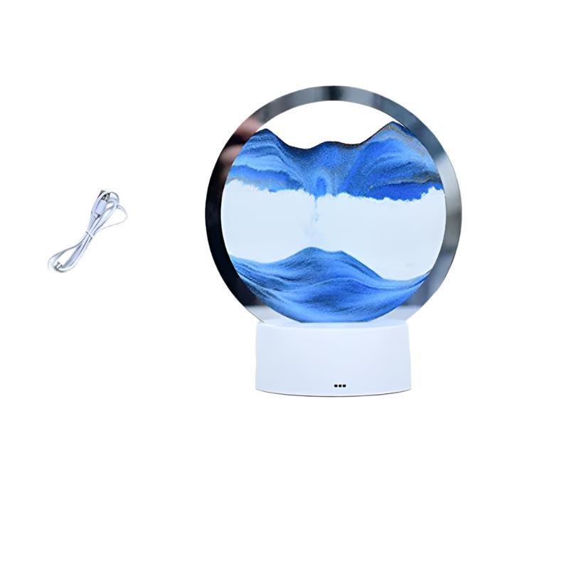 Creative 3D Quicksand Lamp – Modern LED Table Light-Solar Wind LED Chime