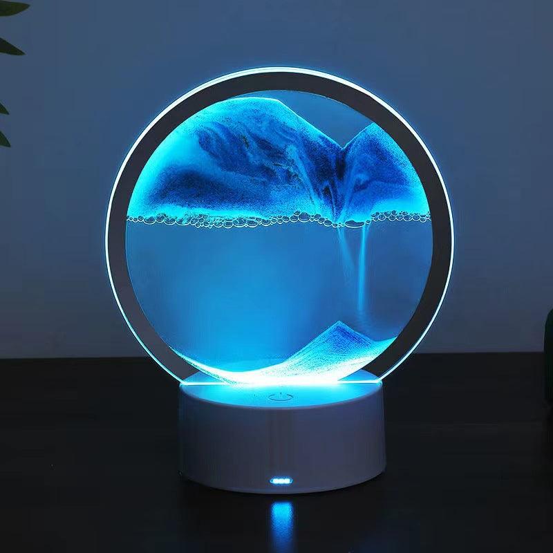 Creative 3D Quicksand Lamp – Modern LED Table Light-Solar Wind LED Chime