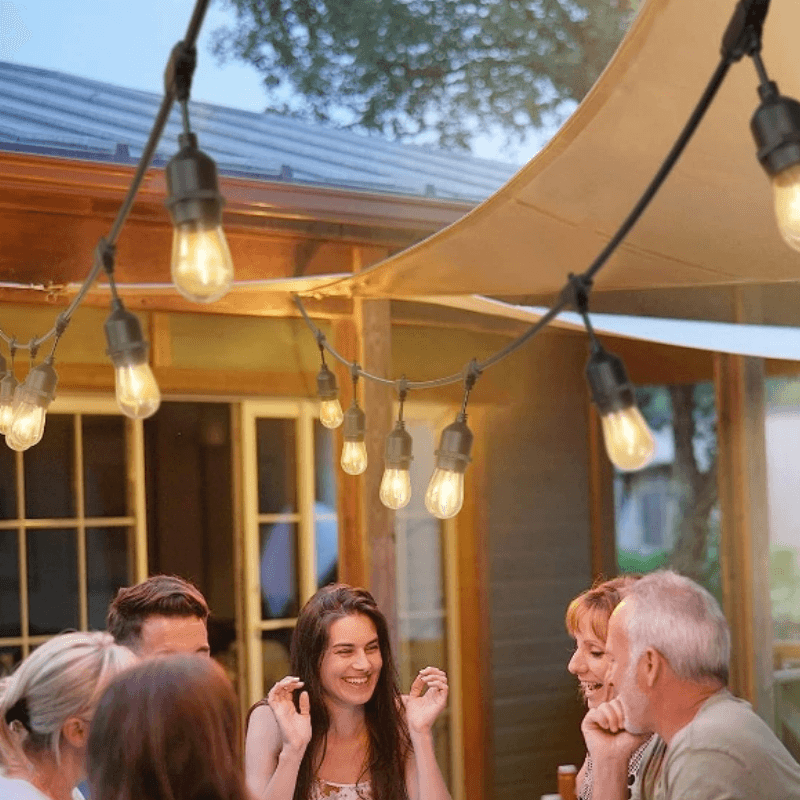 Decorative Lights Patio Garden – Warm Yellow String Lights-Solar Wind LED Chime