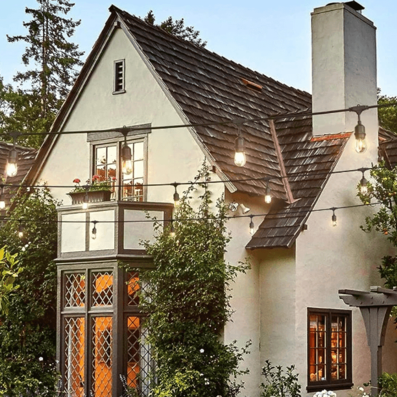 Decorative Lights Patio Garden – Warm Yellow String Lights-Solar Wind LED Chime