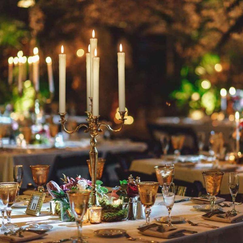 Flameless Taper Candles –  Wax Flickering Remote Control-Solar Wind LED Chime