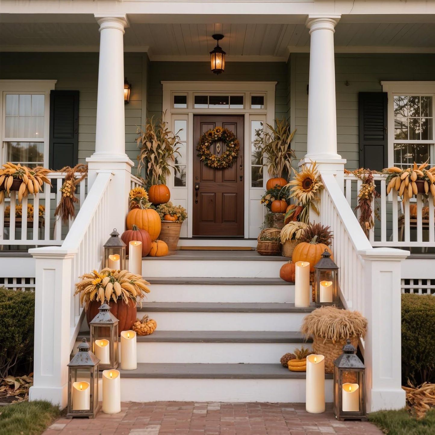 Dripping Wax Flameless LED Pillar Candles Battery Operated With Remote Control And Timer