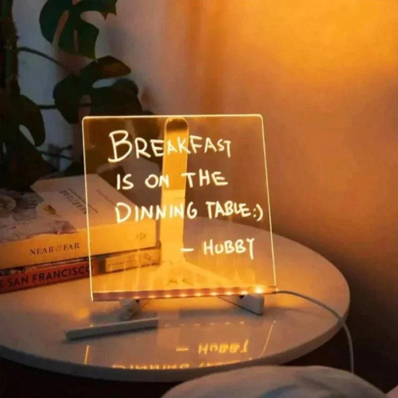 LED Note Board – Fun and Interactive Writing Tool-Solar Wind LED Chime