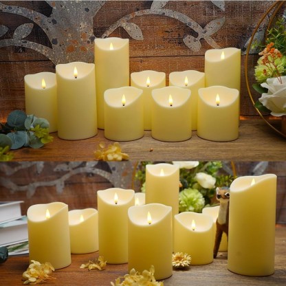 Flameless Candles With Remote Battery Operated Flickering Flameless Candles