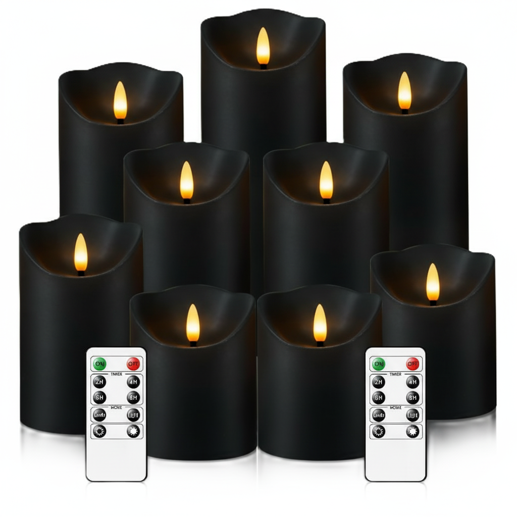 Flameless Candles With Remote Battery Operated Flickering Flameless Candles