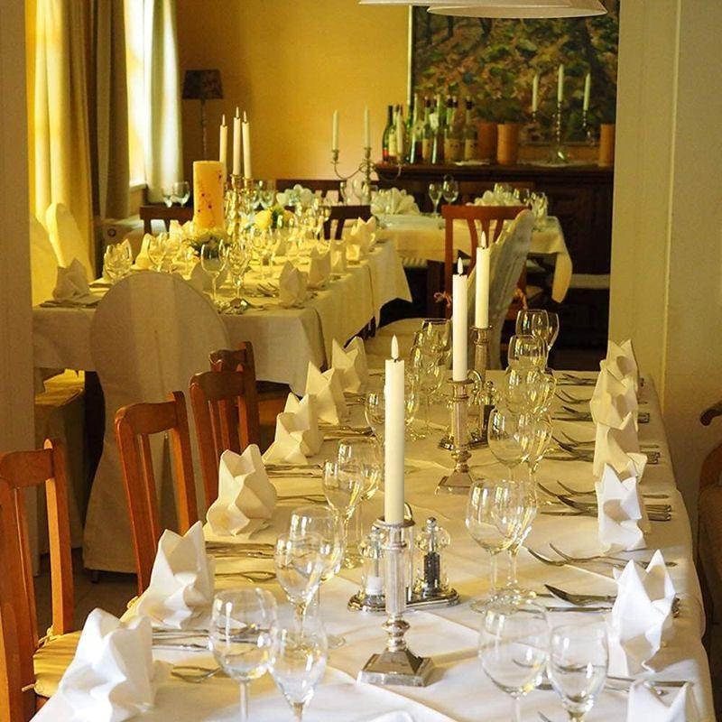 Flameless White Taper Candles – Remote Flickering LED Glow-Solar Wind LED Chime