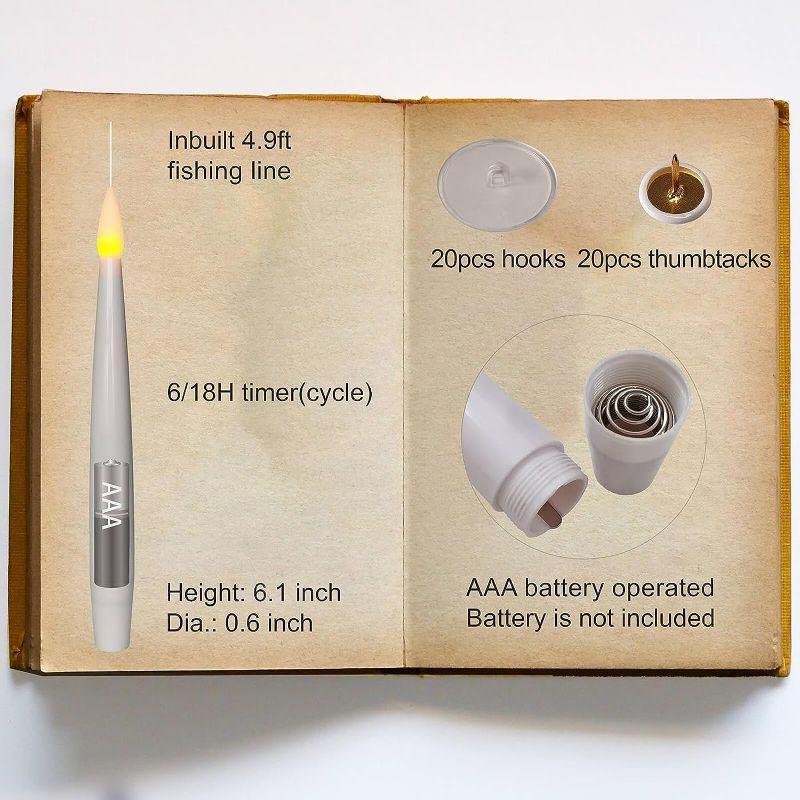 Floating Candles Magic Wand –  Remote Controlled Glow-Solar Wind LED Chime