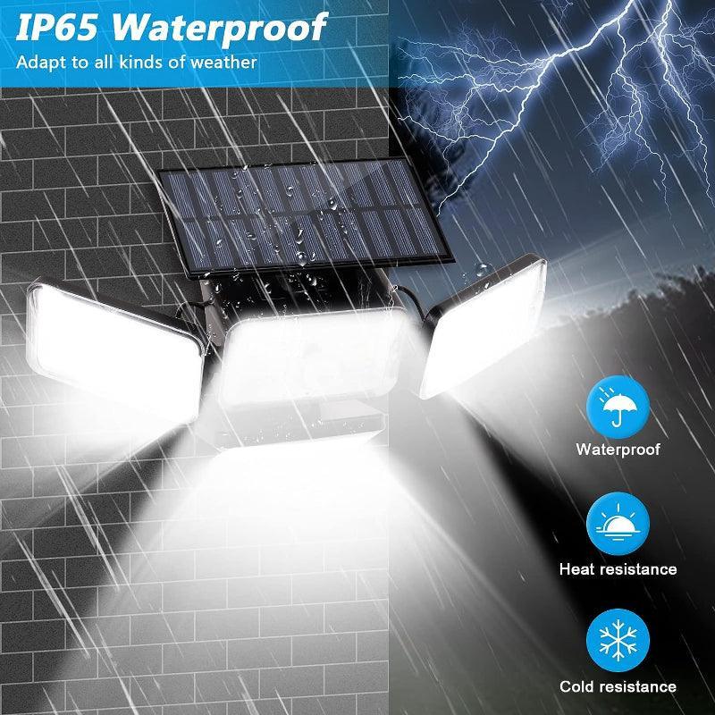 Flood Wall Lights Outside – Solar Powered Outdoor Yard Lighting-Solar Wind LED Chime