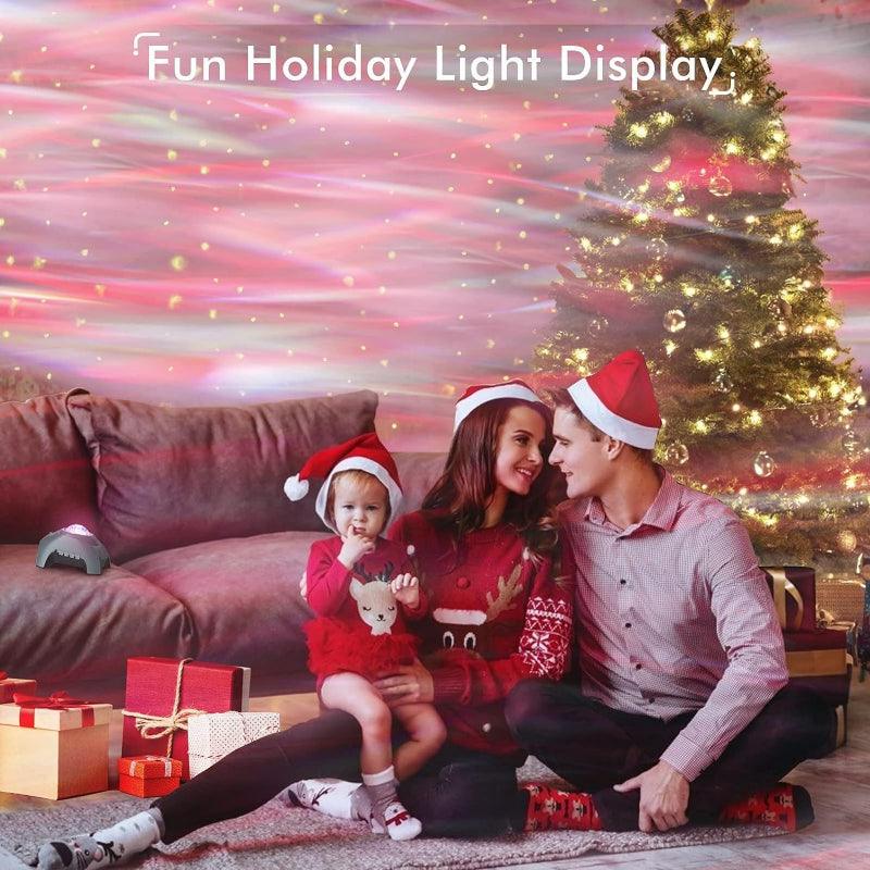 Galaxy Aurora Projector – Bluetooth Speaker and Night Light-Solar Wind LED Chime