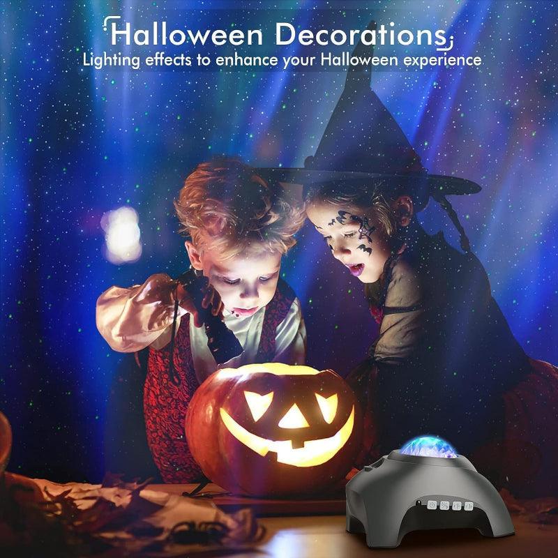 Galaxy Aurora Projector – Bluetooth Speaker and Night Light-Solar Wind LED Chime