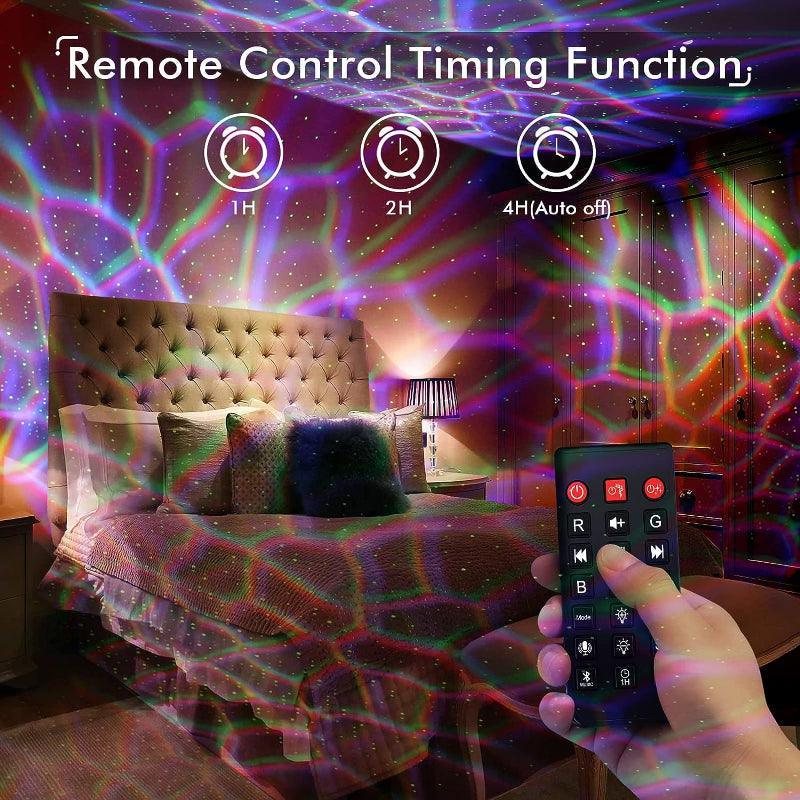 Galaxy Light Projector – Bluetooth Speaker for Relaxation-Solar Wind LED Chime