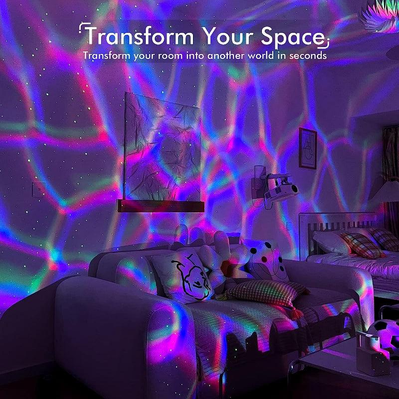 Galaxy Light Projector – Bluetooth Speaker for Relaxation-Solar Wind LED Chime
