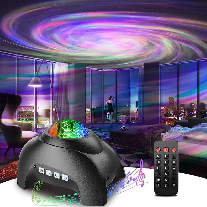 Galaxy Projector Room – Mesmerizing Starry Night Light-Solar Wind LED Chime