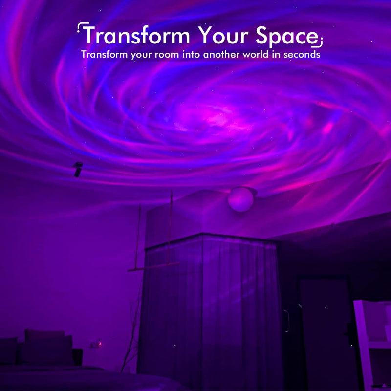 Galaxy Projector Room – Mesmerizing Starry Night Light-Solar Wind LED Chime