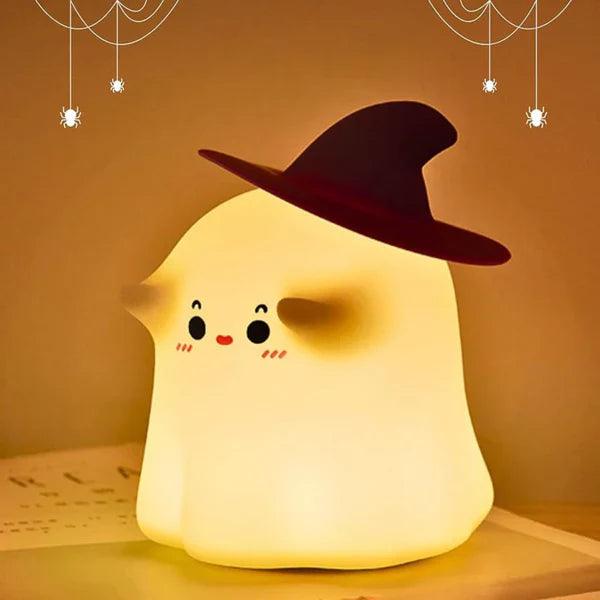 Halloween Night Light – Soft Touch LED Silicone Table Lamp-Solar Wind LED Chime