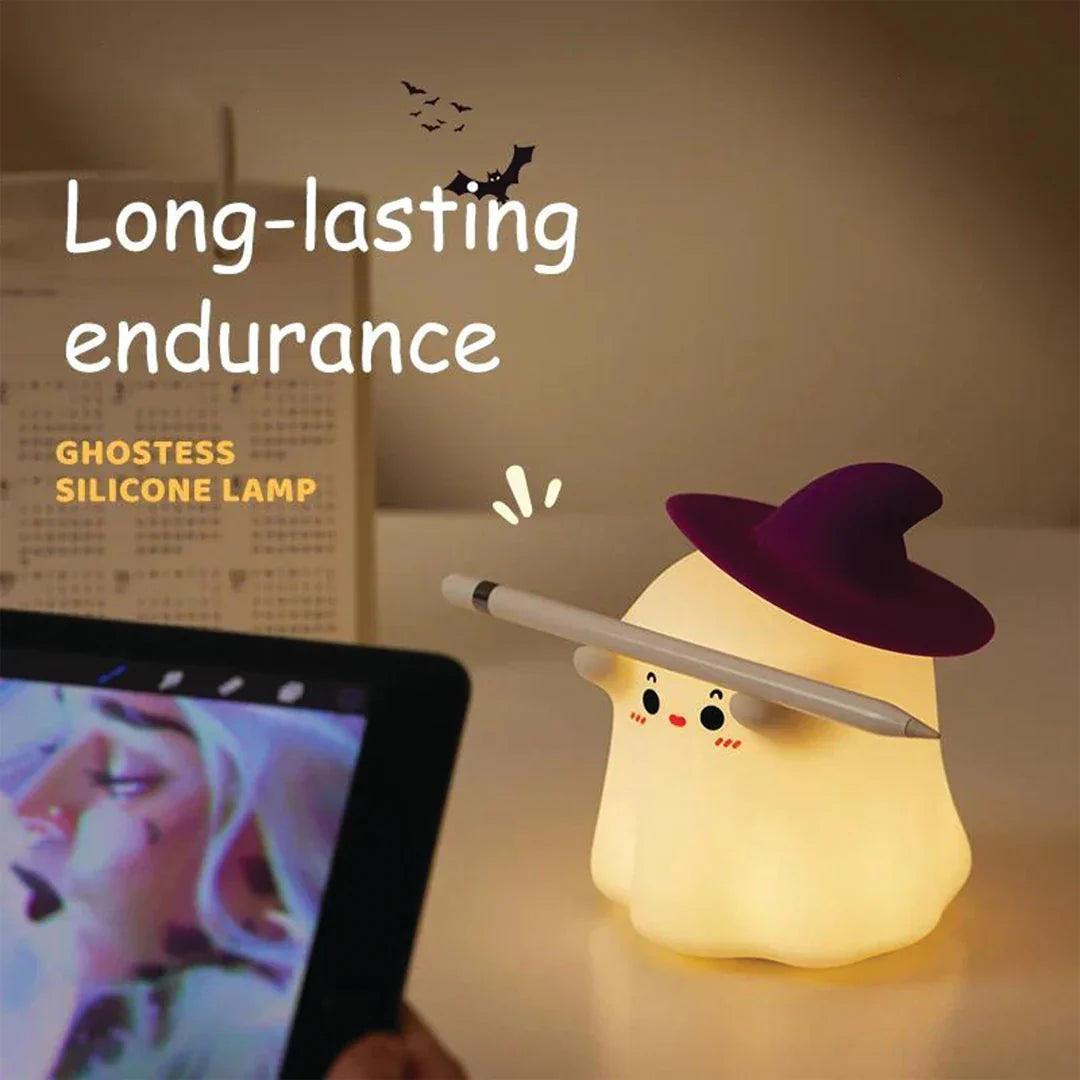 Halloween Night Light – Soft Touch LED Silicone Table Lamp-Solar Wind LED Chime