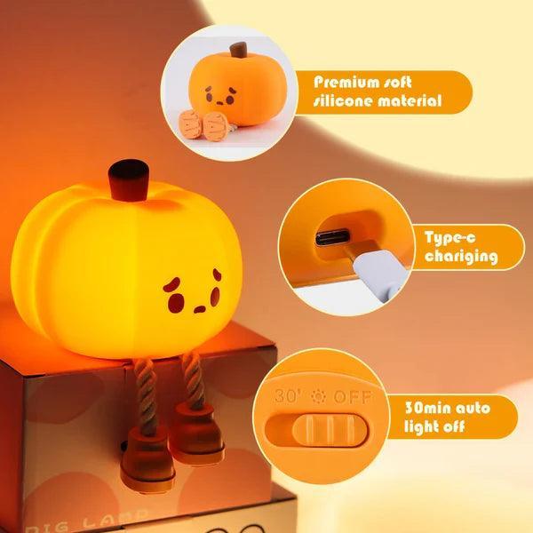 Halloween Night Light – Soft Touch LED Silicone Table Lamp-Solar Wind LED Chime