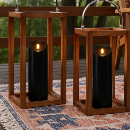 Halloween Orange Flameless Candles Battery Operated With Remote Control And Timer